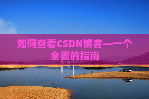 如何查看CSDN博客—一个全面的指南